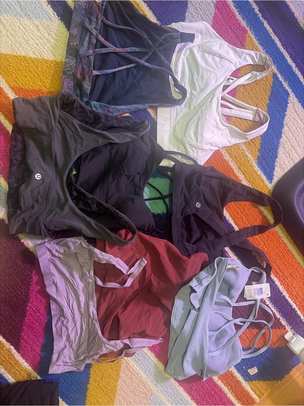 Lululemon size 8 sports bra lot (8 total)